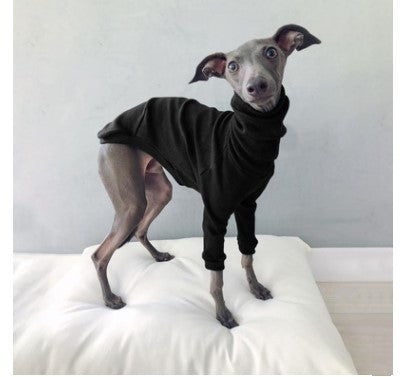 High Neck Solid Color Two-Legged Dog Suit