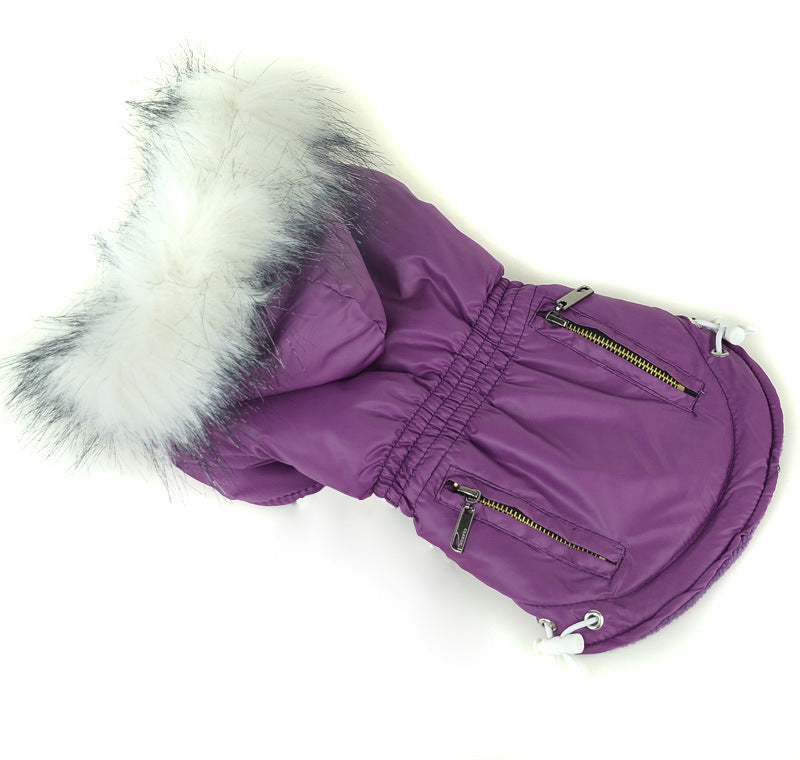 Zippered Cotton Padded Clothing for Pets