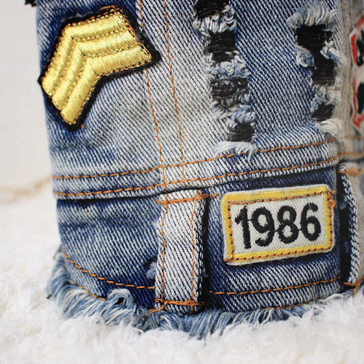 Cool Sand-Washed Denim Vest for Dogs (Pet Apparel)