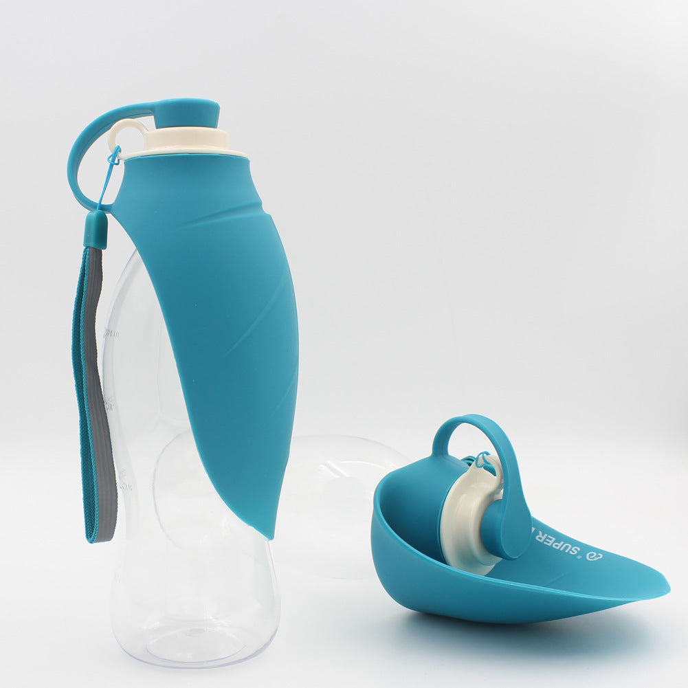 Portable Leak-Proof Pet Water Dispenser with Bowl