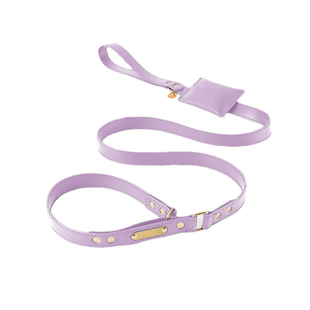 One-Piece Leather Explosion-Proof Dog Leash