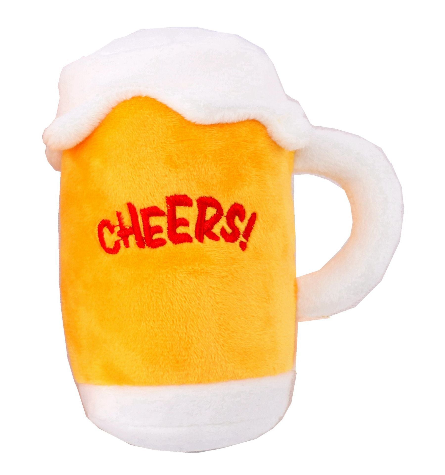 Creative Cartoon Beer Bottle Plush Dog Toy