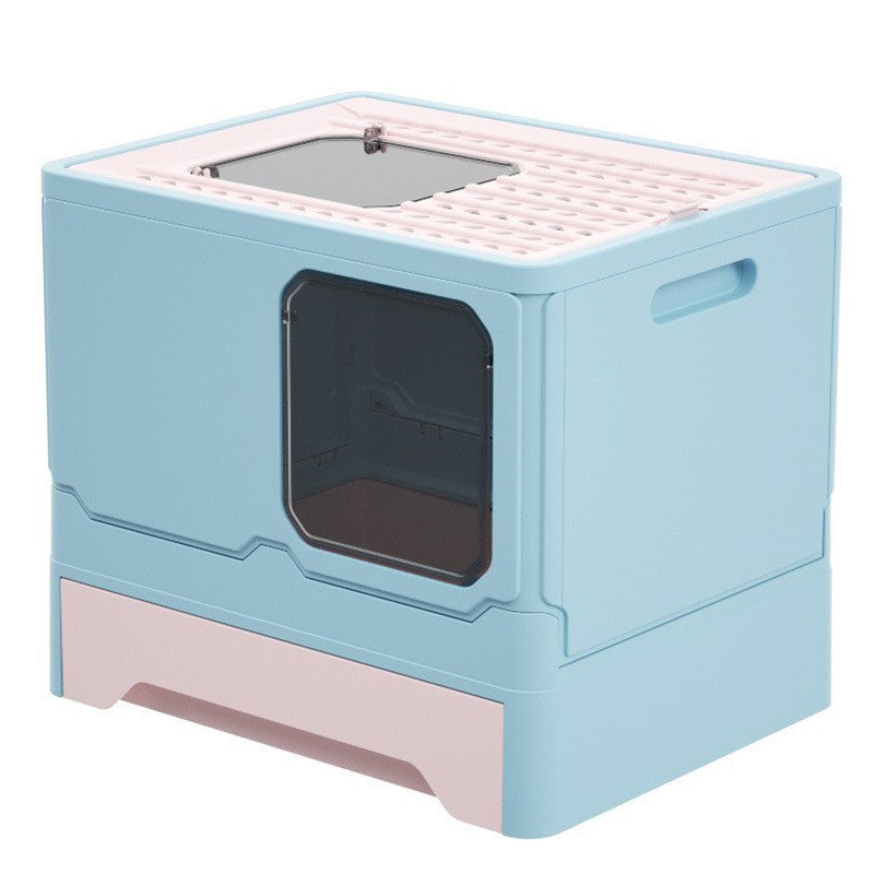 Extra Large Enclosed Cat Litter Box with Drawer