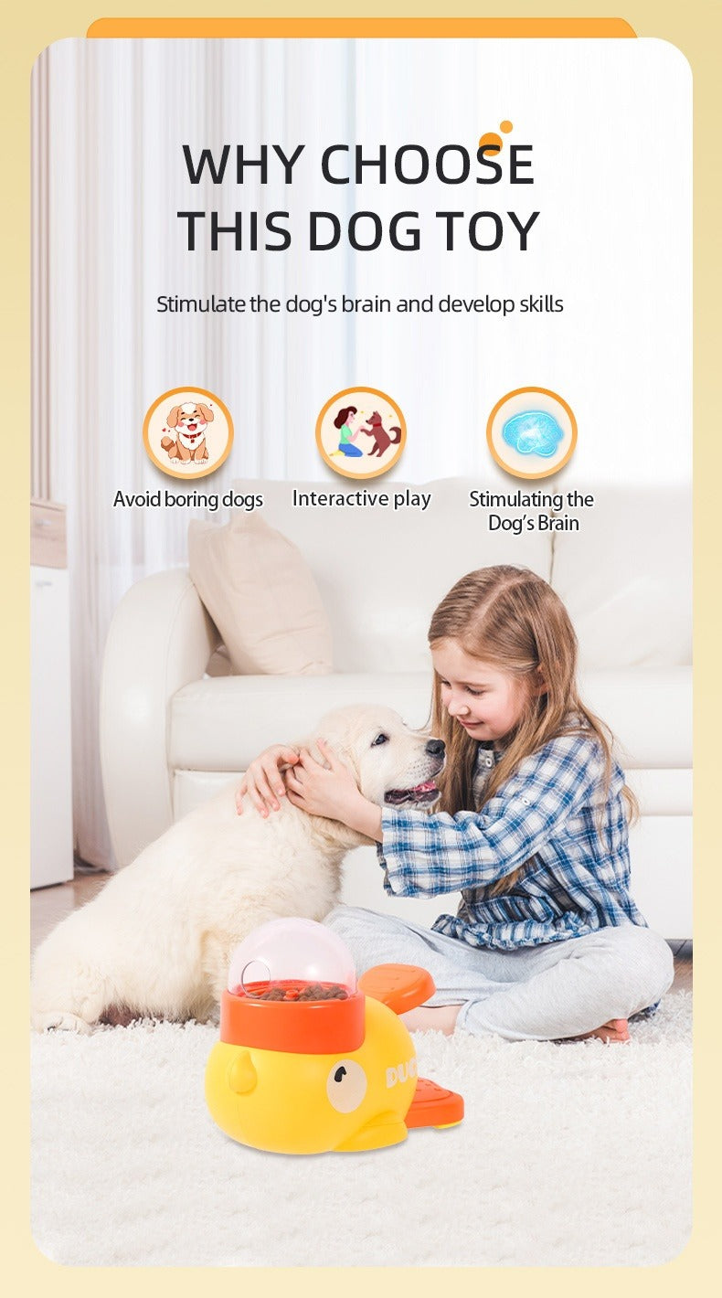 Duck Dog Puzzle Treat Dispenser Feeder