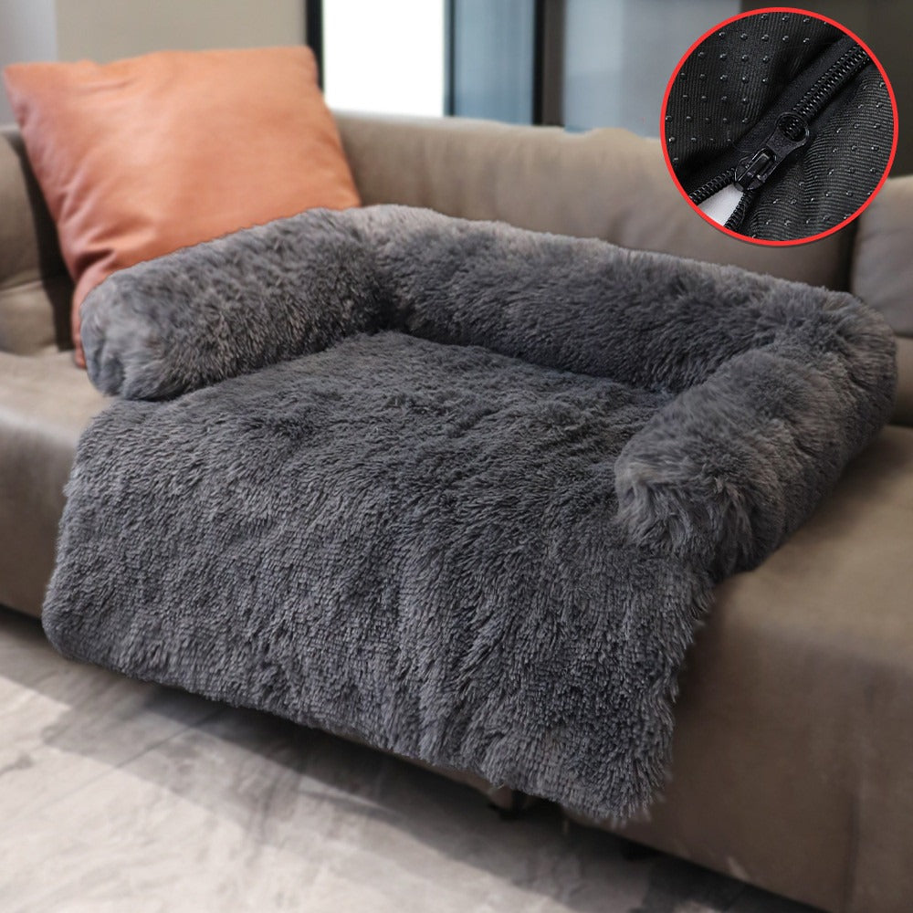 Removable Plush Pet Bed Mat