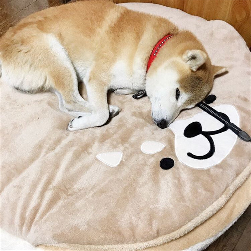 Short Plush Pet Bed for Cats and Dogs