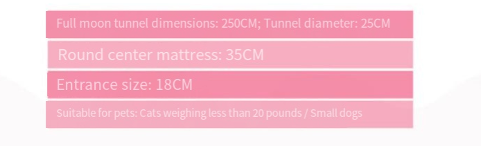 Foldable Cat Tunnel with Bed and Play Features