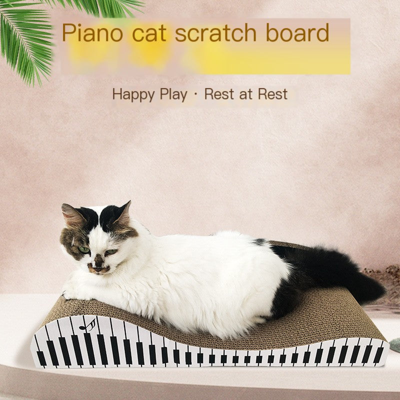 Cool Piano Shaped Corrugated Cat Scratching Board