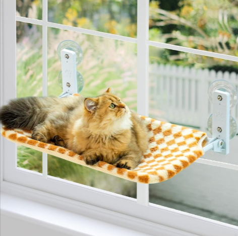 Cat Window Hammock – Steel Frame with Suction Cups