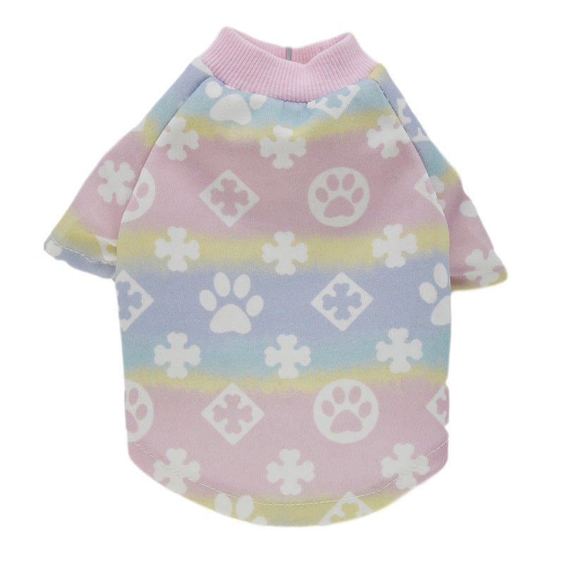 Gradient Dog Clothes for Teddy - Spring & Autumn Wear