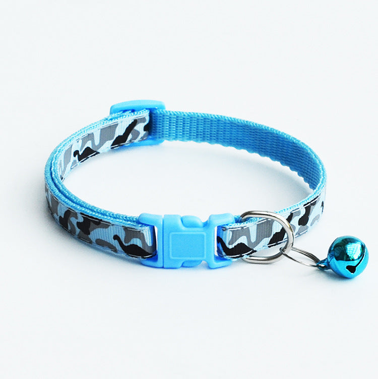 Pet Camouflage Bell Collar
