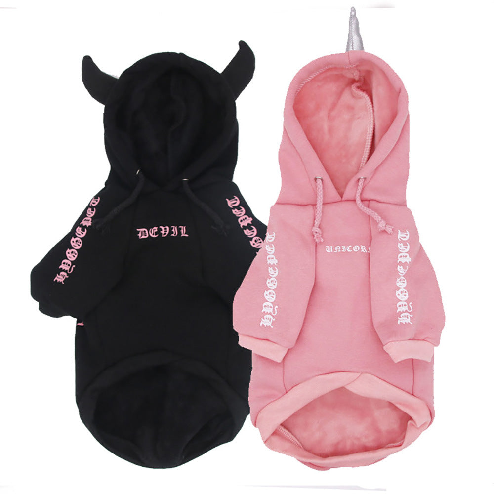Pet Halloween Hoodie for Dogs and Cats (Warm Fleece)