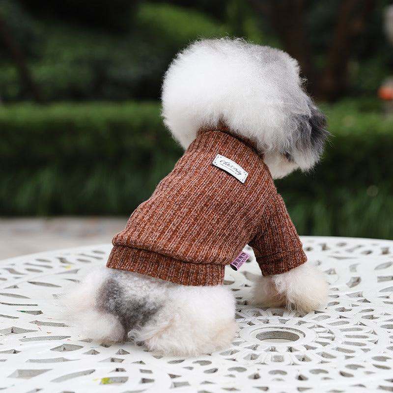 Thickened Turtleneck Sweater for Pets in Autumn/Winter