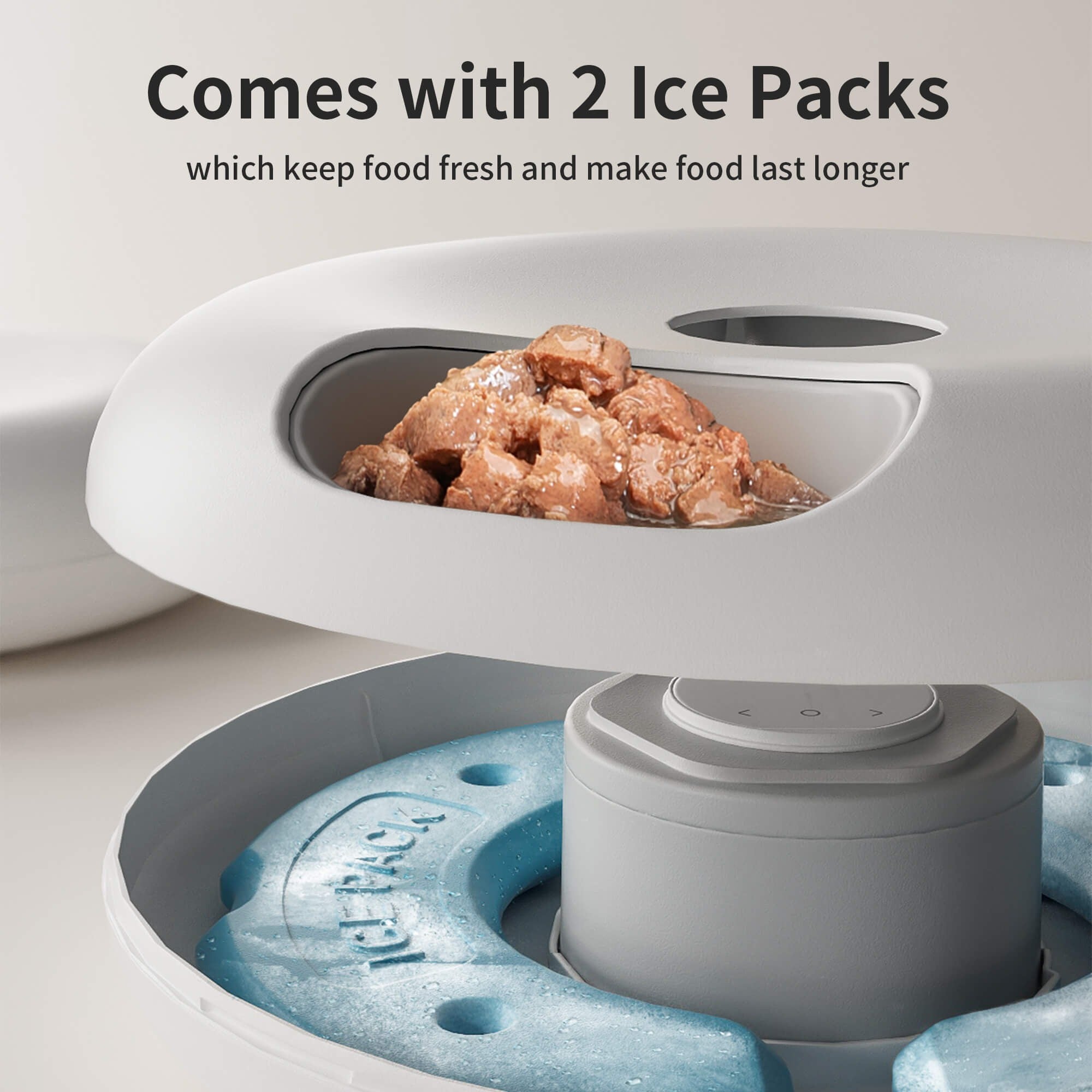 Smart 6-Meal Pet Feeder with App & Ice Packs
