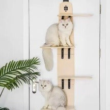 Wooden Wall-mounted Cat Tree