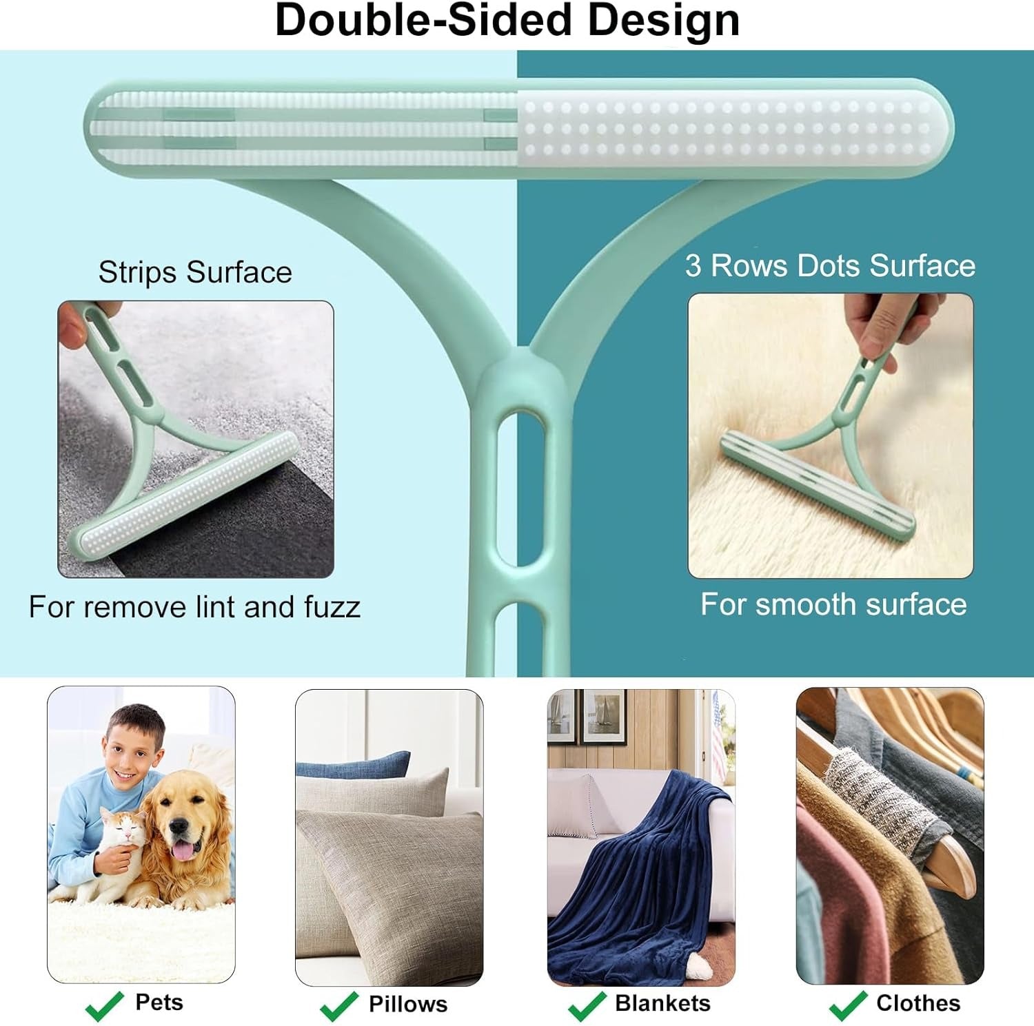 3 Pack Pet Hair Remover Set