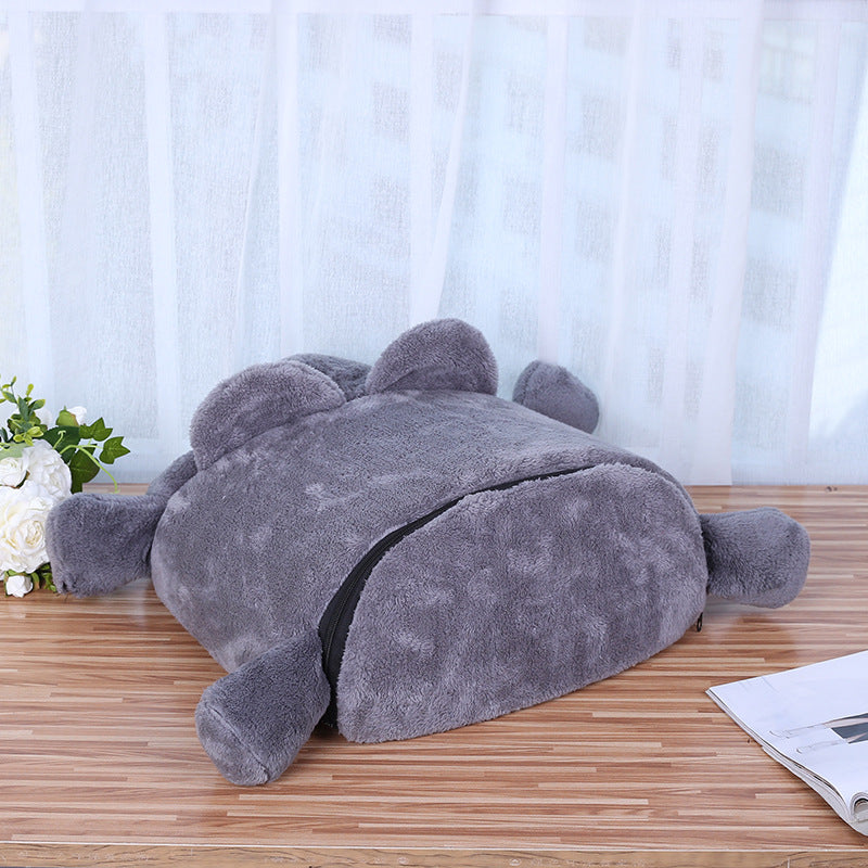 Gray Mouse Cat Bed for Warmth