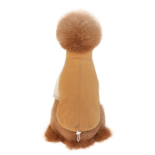 Adjustable Fleece Dog Clothes with Elastic Pig Nose Button