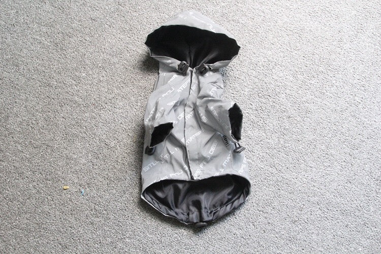 Summer Lightweight Astronaut Dog Raincoat for Medium Breeds