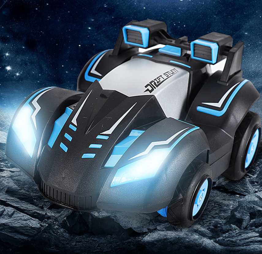 Remote Control Stunt Car with Lights and Drift Features