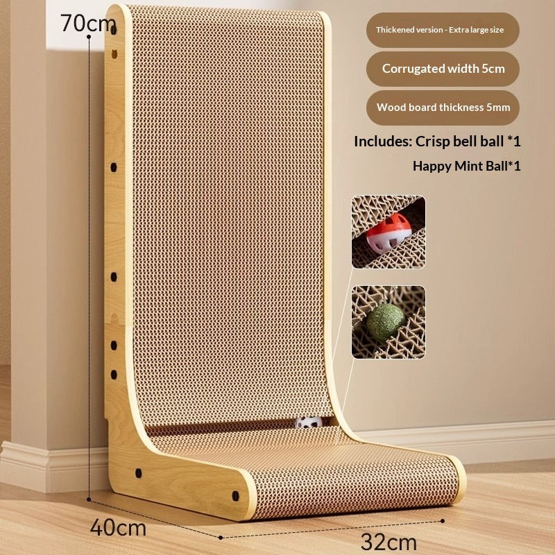 L-Shaped Vertical Cat Scratcher