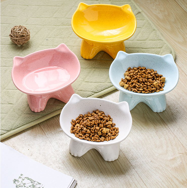 Ceramic Pet Bowl for Dogs and Cats with Anti-Spill Design