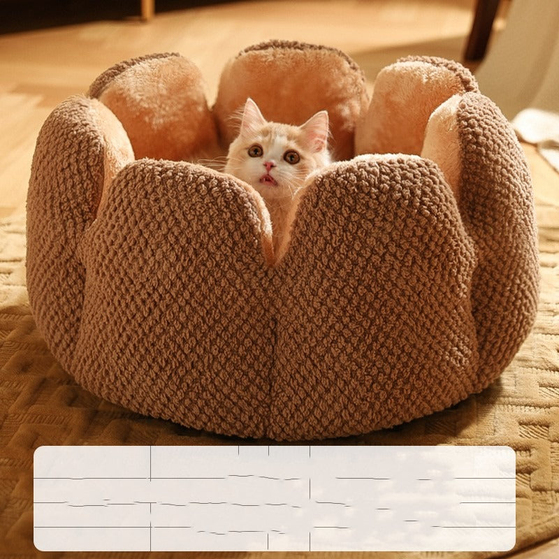 Soft Cactus Petal Nest for Cats and Dogs
