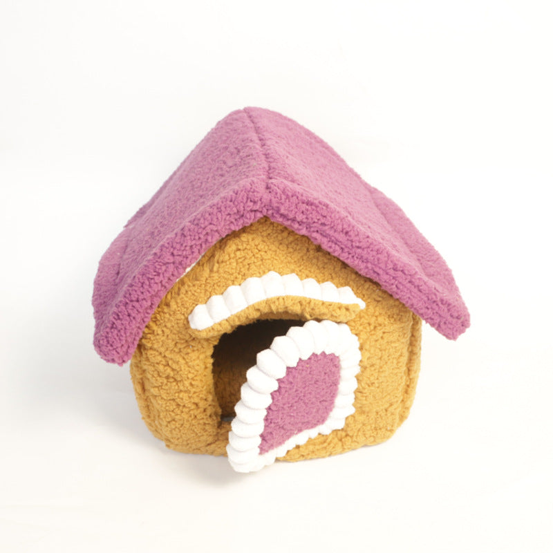 Winter Cozy Dog House for Small Breeds and Cats