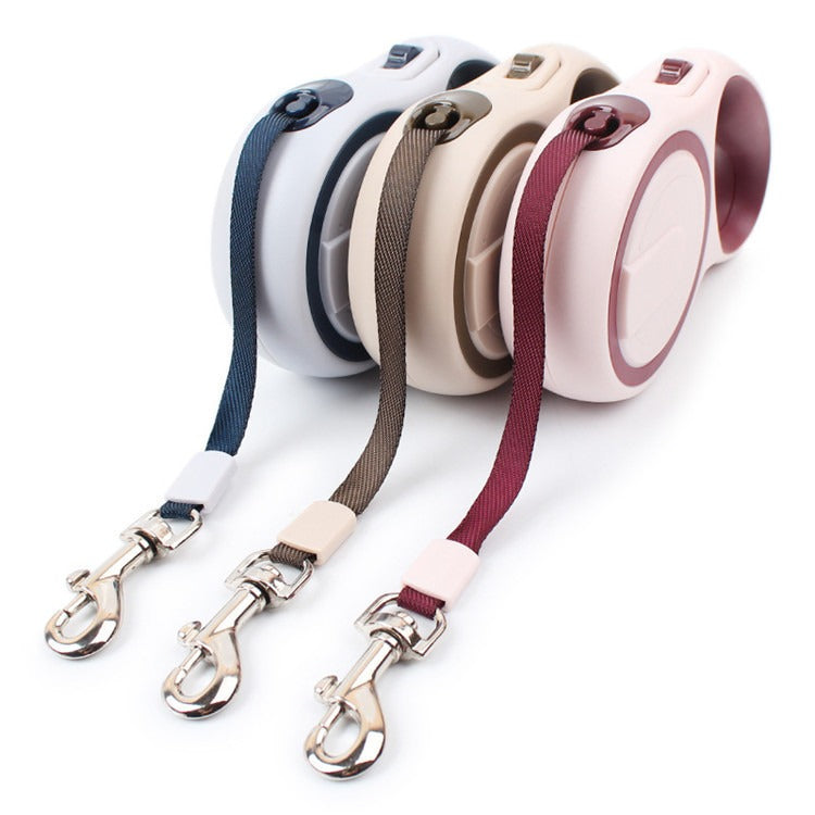 Dog Telescopic Traction Rope - Double Color