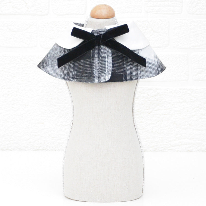 Simple Fashion Pet Shawl with Bow Tie Bib