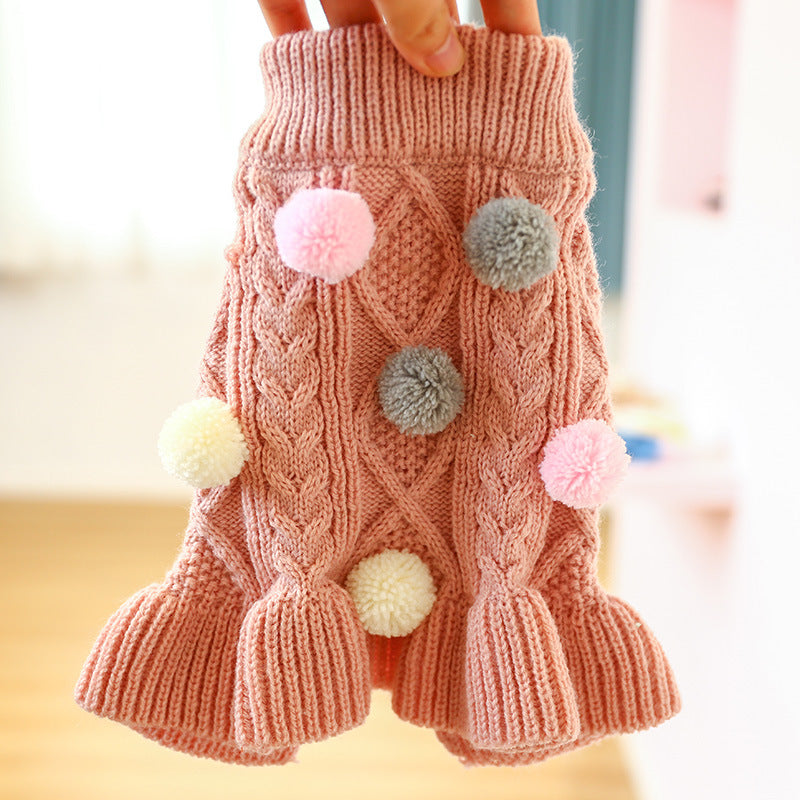Woolen Skirt for Pets - Princess Ball Design