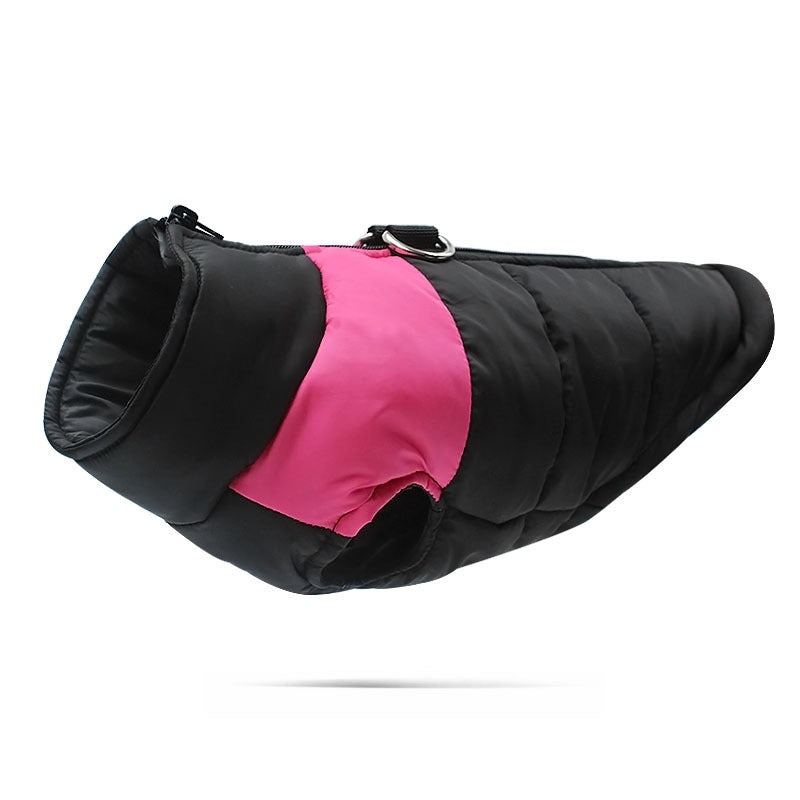 Waterproof Winter Dog Vest Jacket with Zipper