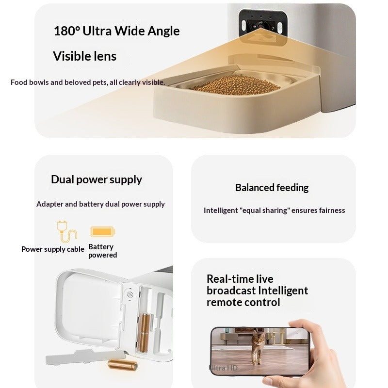 6L Cat Automatic Feeder with Camera