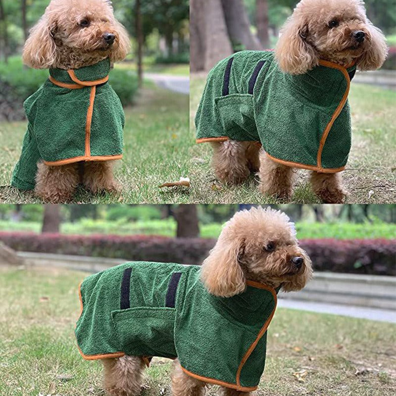Pet Microfiber Fast-Dry Bathrobe