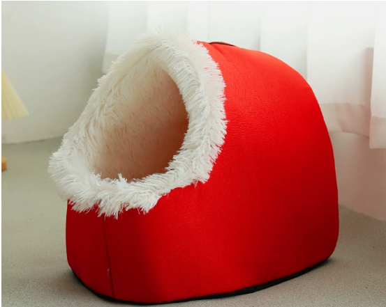 Fleece-Lined Cat Nest Sleeping Bag