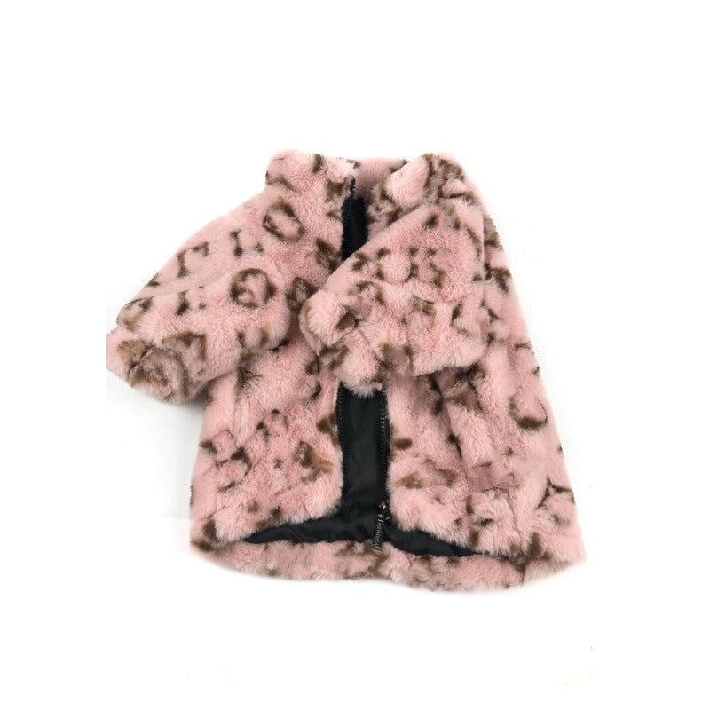Dog Leopard Print Coat for Spring & Autumn