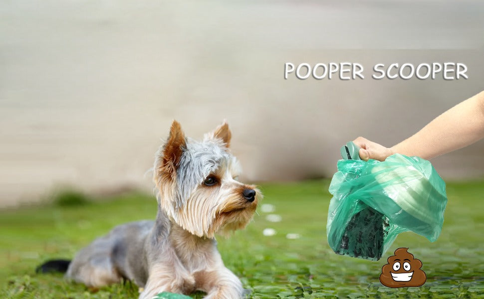 Portable Dog Pooper Scooper with Waste Bag Holder