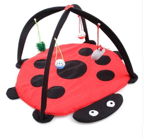 Folding Cat Tent and Hammock Play Mat for Cats