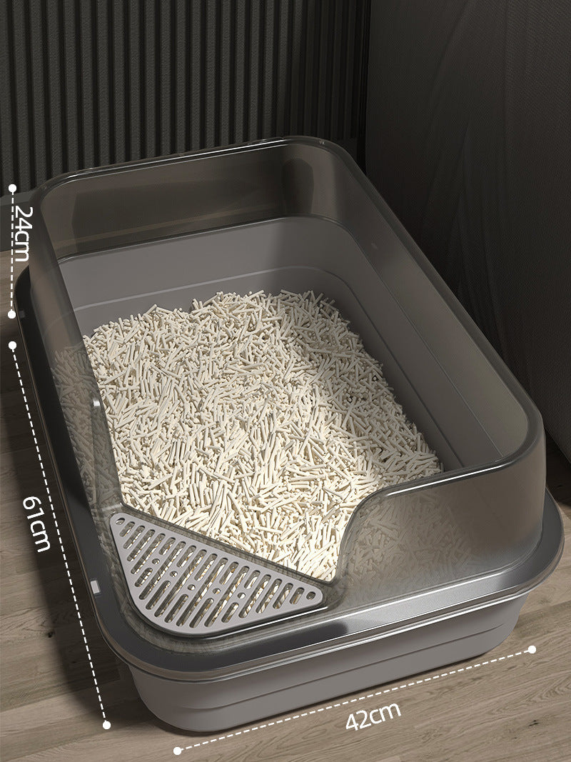 Large Enclosed Cat Litter Box with Door for Pets