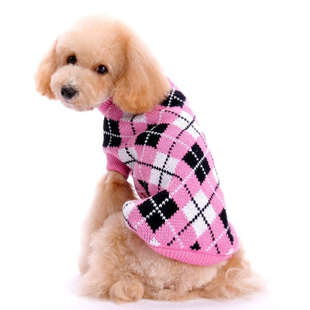 Knitted Fall/Winter Pet Sweater for Dogs (Teddy/Poodle)