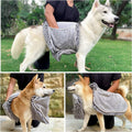 Chenille Absorbent Quick-Dry Bath Towel for Pets