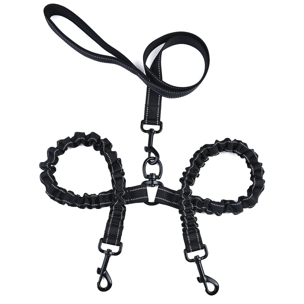 High Elastic Double Head Dog Traction Rope for Two