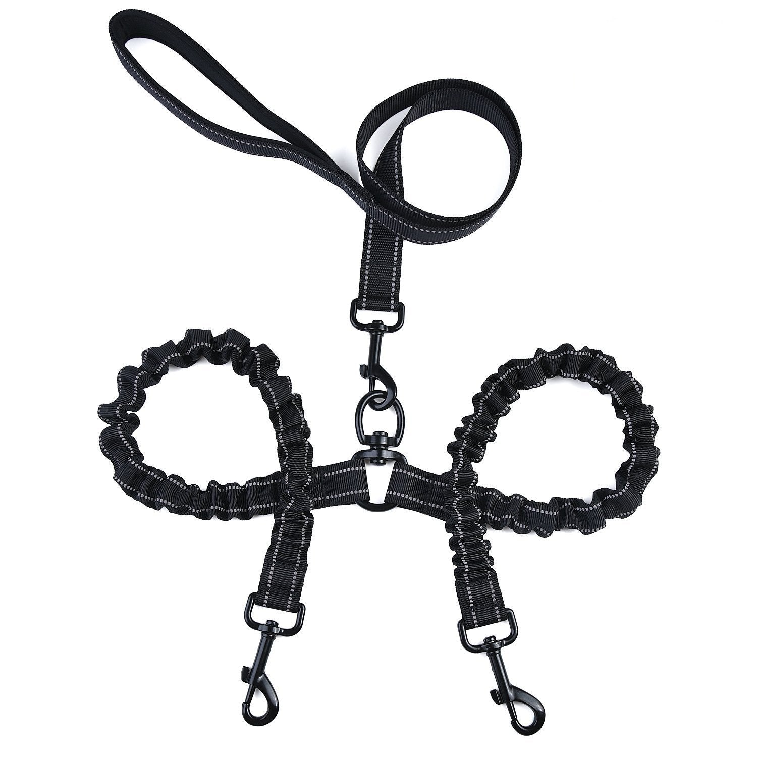 High Elastic Double Head Dog Traction Rope for Two