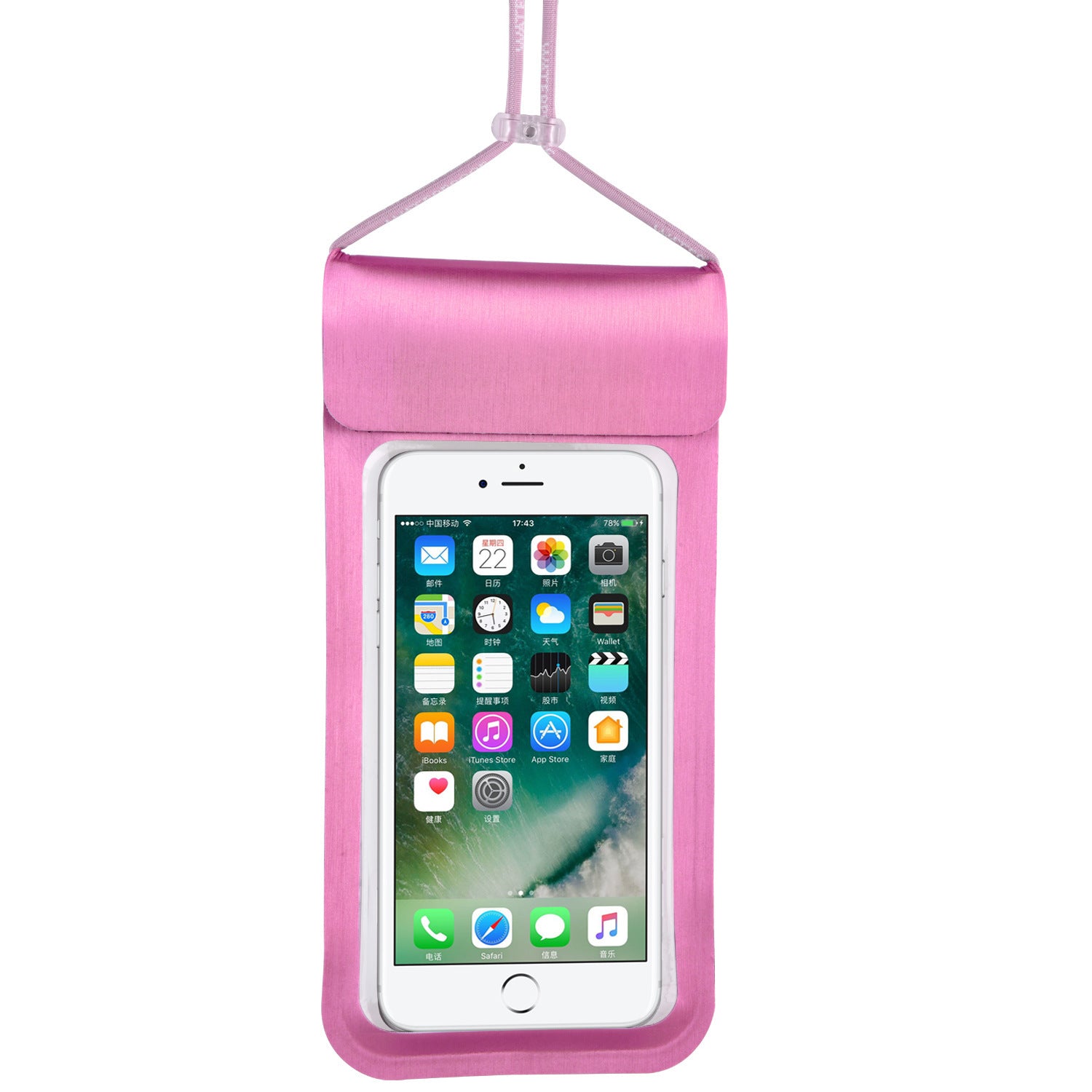 Outdoor Waterproof Phone Pouch with Touchscreen (Clear)