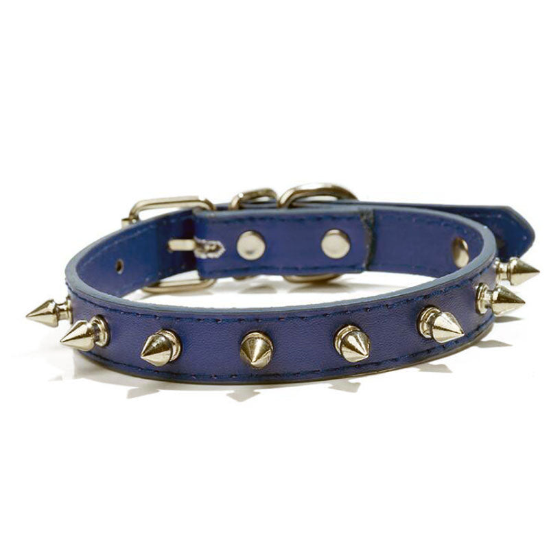 Multicolor PU Leather Dog Collar for Pets