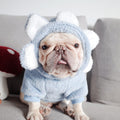 Dog Flower Fleece Sweater for French Bulldogs