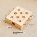Solid Wood Catnip Whac-a-Mole Cat Toy
