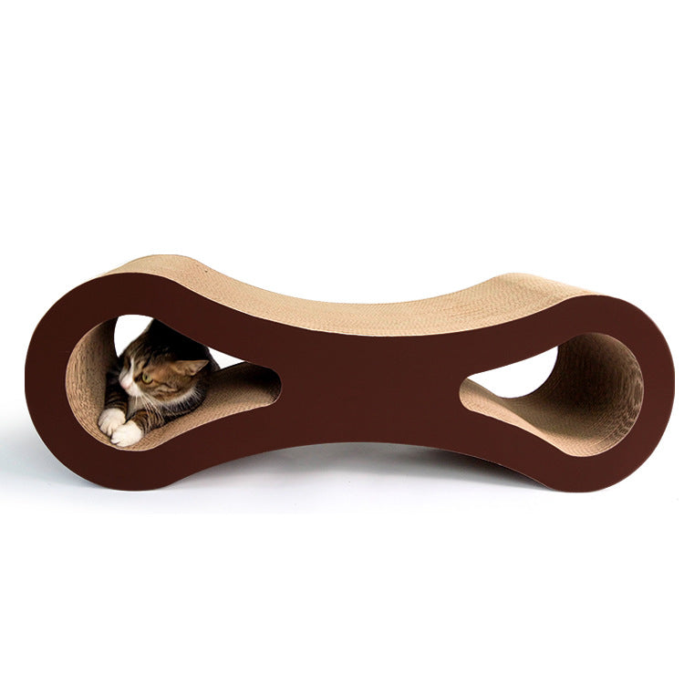 Deku Corrugated Paper Cat Scratching Pad with Catnip