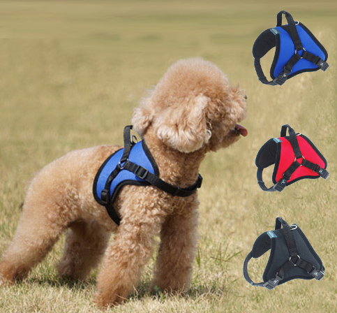 Reflective Dog Chest Harness with Seat Belt Traction Rope