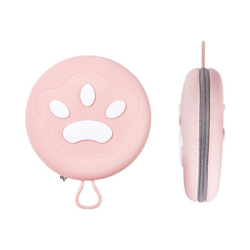 Folding Silicone Pet Double Bowl for Outdoor